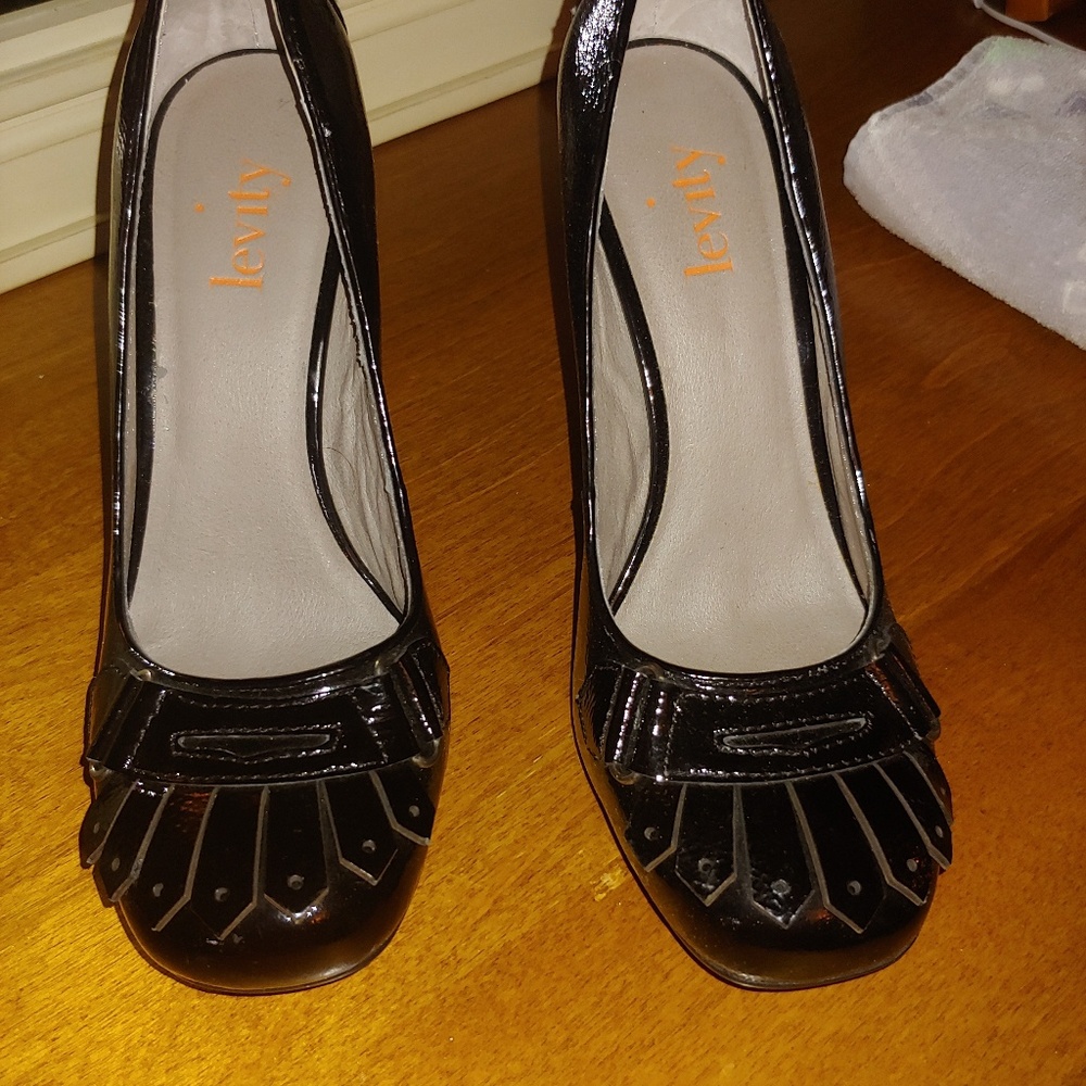 Levity black heels